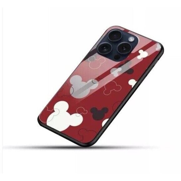 iPhone 14 Pro Max Phone Case Colorful Red Grey Black Cartoon Character Design - Picture 5 of 5